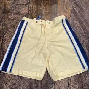 Vintage Tommy‎ Hilfiger men’s yellow board shorts swim trunks size small